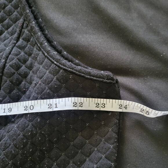 Allison Daley Black with Silver Sparkle Sleeveless Vest - XL - Picture 8 of 9